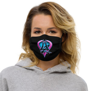 Purple Heart Premium Face Mask - Uberzombie