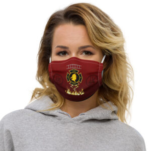 Fire Department Premium Face Mask - Uberzombie