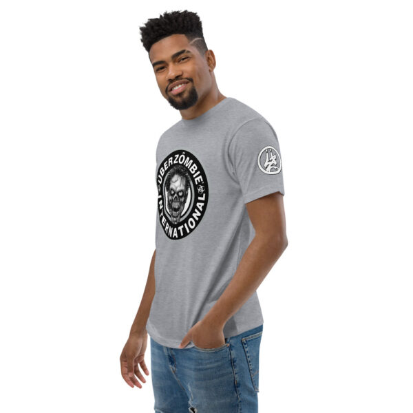 mens fitted t-shirt heather grey Image