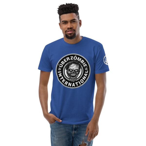 Mens fitted t-shirt royal blue Image