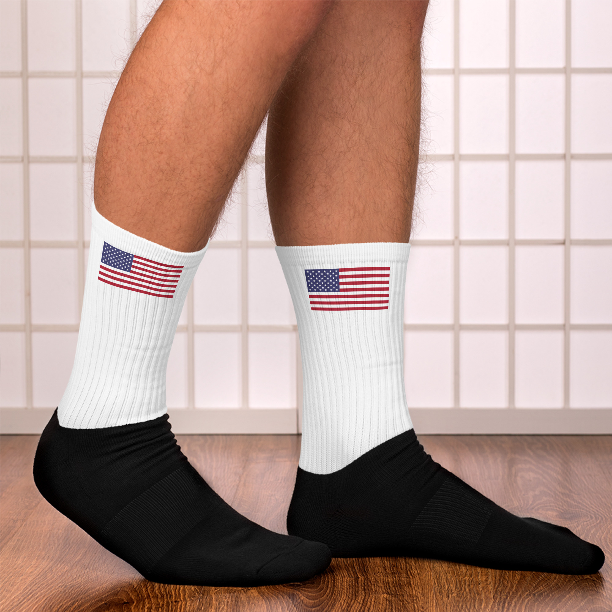 Black foot sublimated socks Image