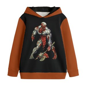 Warrior- All-Over Print Kid's Pullover Hoodie | 310GSM Cotton